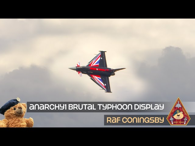 BRUTAL DISPLAY: BLACKJACK ANARCHY1 AGGRESSIVE TYPHOON DISPLAY CUT SHORT W/TECH ISSUE | RAF CONINGSBY