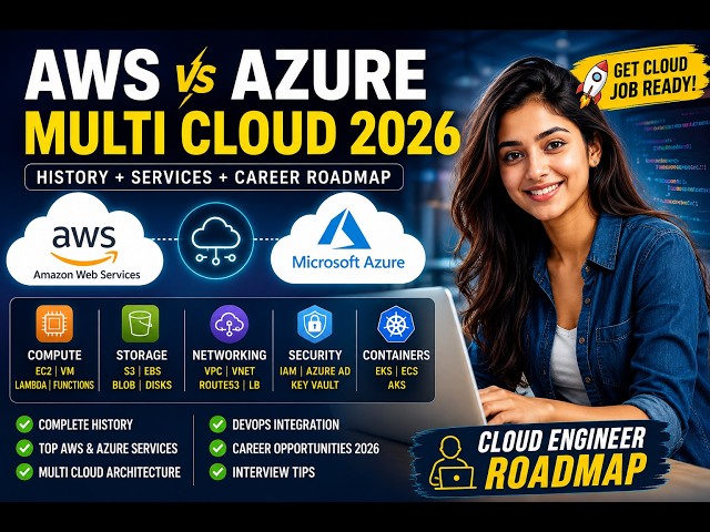 Multi Cloud Explained: AWS vs Azure History, Services & Career Opportunities  2026 | Cloud Computing