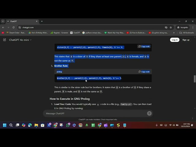 How to do Family tree in GNU Prologue