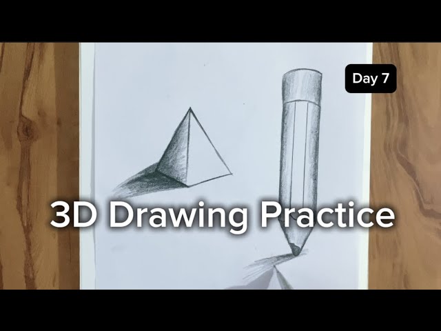 3D Drawing Tutorial for Beginners | Step By Step Easy 3D Art Drawing 