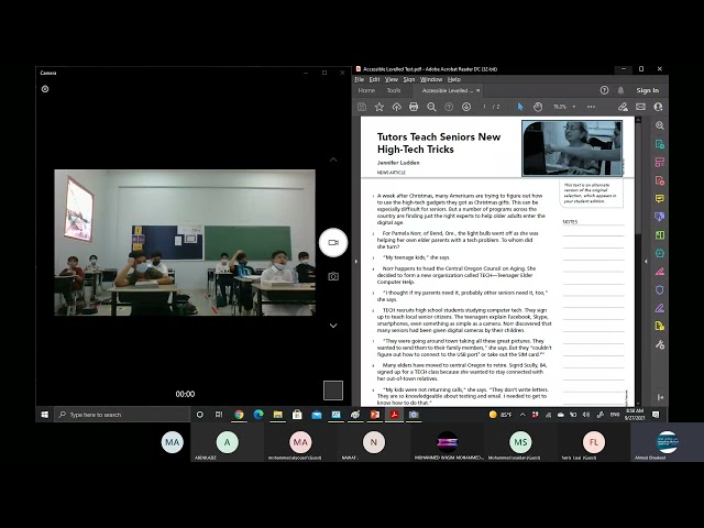 Tutors Teach Seniors NewHigh-Tech Tricks