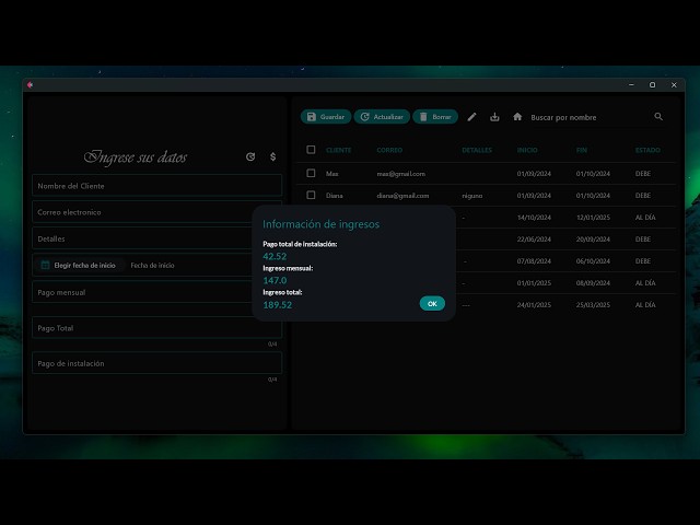 Payment Control Manager in Python: Modern Interface with Flet and SQLite