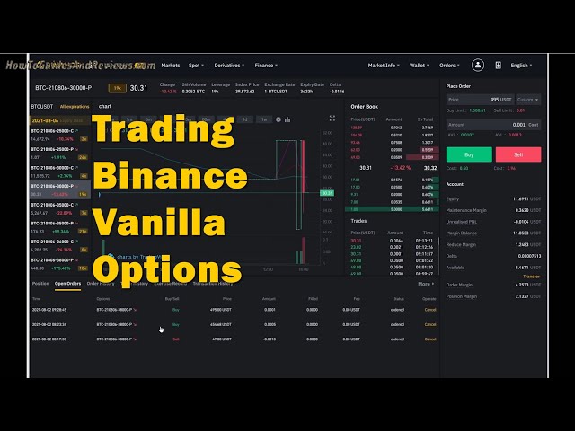 How to Trade Binance Vanilla Options for the First Time on Bitcoin, Crypto's