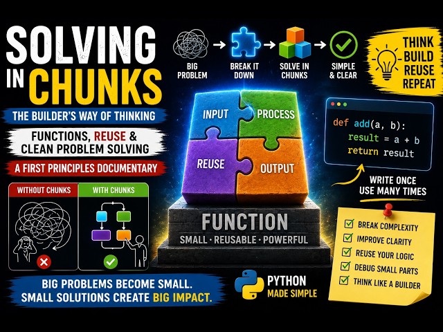 Python Solving in Chunks | A Beginner Documentary on Thinking Clearly
