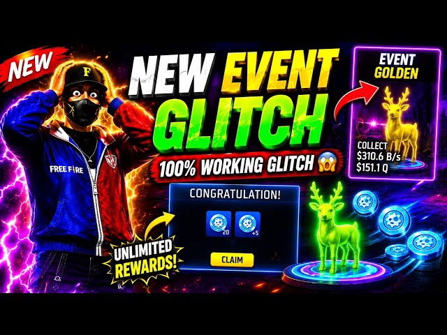 FREE FIRE STELLA PET NEW EVENT GLITCH 😱 100% WORKING GLITCH 😱 EASY NEW GLITCH NEW EVENT CRAFT LAN...