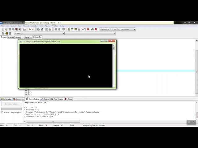 Learn C Programming A-Z: Patterns Printing In C||Nested Loops