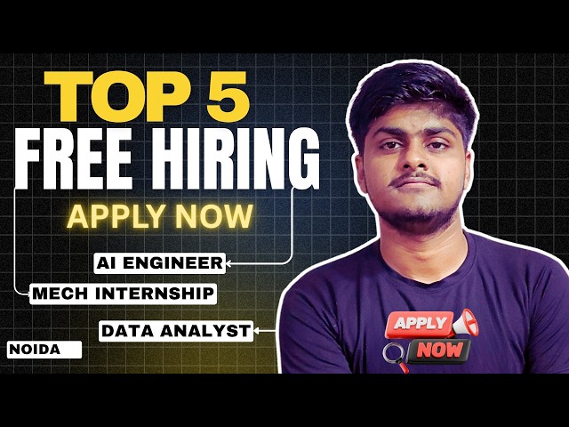Freshers Hiring 2026 🔥| Data Analyst | AI Engineer | Web Development | Internships | Apply Now