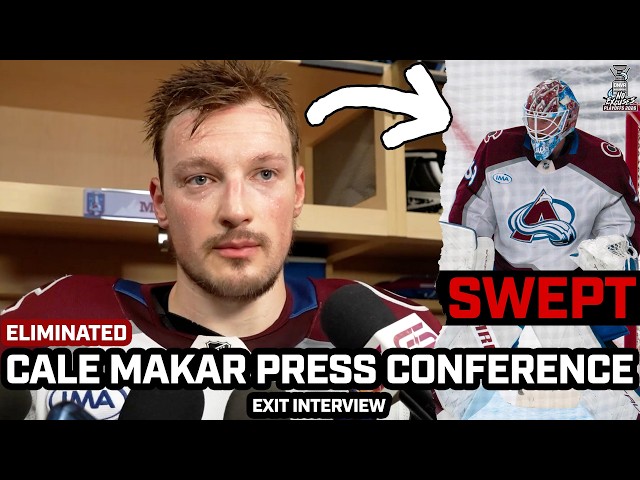 Cale Makar SAD After Avs ELIMINATED, DEFENDS Blackwood, & More After Being SWEPT By Vegas in WCF
