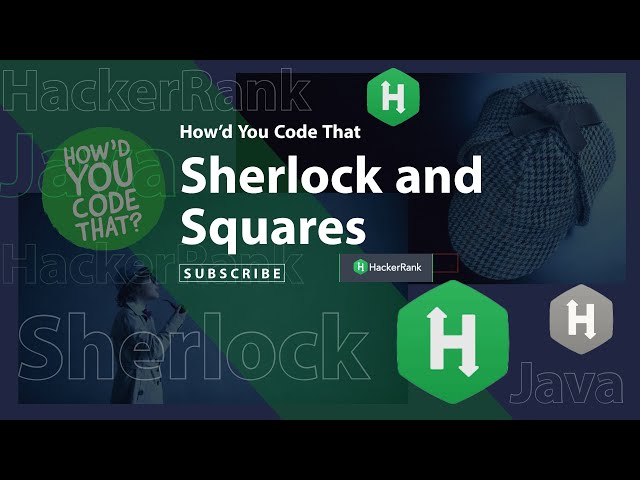Sherlock and Squares Java Coding Challenge | HackerRank | Edabit | How’d You Code That?