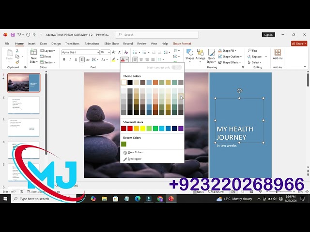 PowerPoint 2024 Skills Approach - Ch 1 Skill Review 1.2|Assignment Help SIMnet |P&P Skill Review 1.2