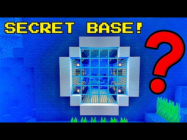 Minecraft Tutorial: How To Build A SECRET UNDERWATER Base!