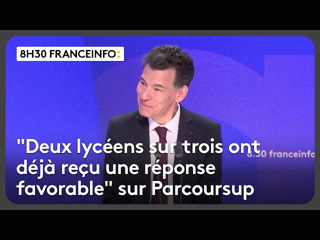 Parcoursup, Thomas Pesquet returns to space... Philippe Baptiste on "8:30 franceinfo"