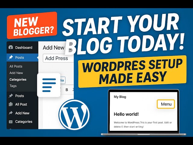 How to Set Up a Blog in WordPress | Create Categories & Menus Easily - Lesson 3 #learnitpedia
