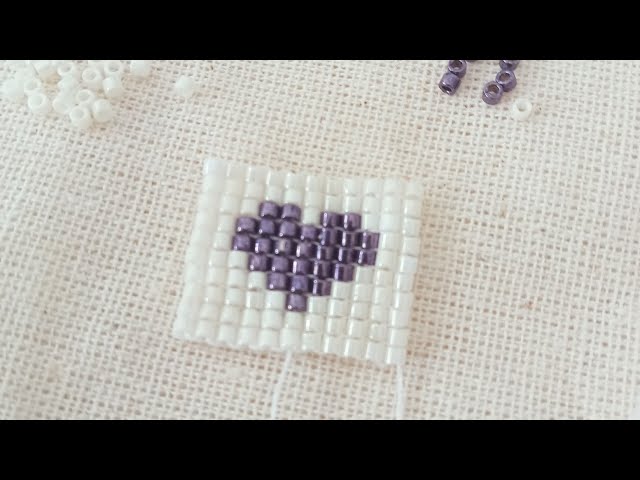 Square Stitch Beading Pattern -Tutorial. Diy Miyuki Beads Brick Stitch. Jewelry Making Tutorial