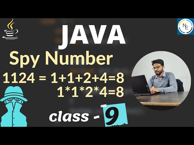 SPY NUMBER || Class 9th & 10th || ICSE || ISC || Java in Hindi || Networkers Era || Knapur