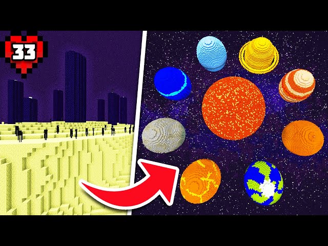 How I Built the Entire Solar System in Minecraft Hardcore!