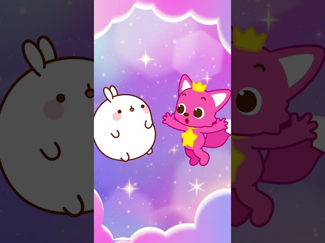 Finally we met! Pinkfong and Molang make friendship colorful✨ Follow our friend @Molang  💖
