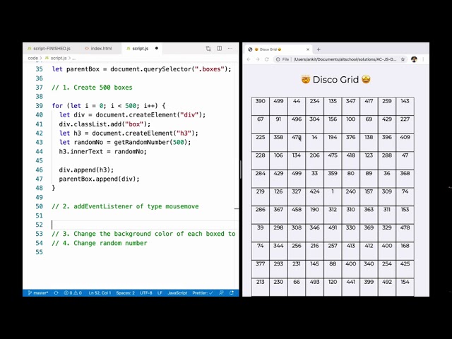 Build a Disco Grid Game with JavaScript DOM Events