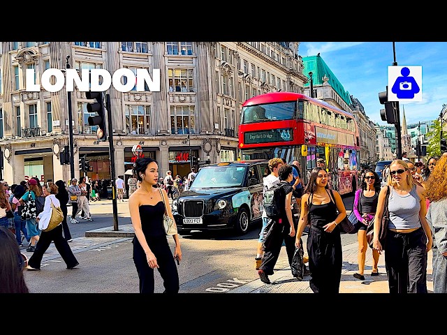 London Walking Tour in Summer 🇬🇧 Covent Garden to Marylebone | London West End Summer Walk 4K HDR