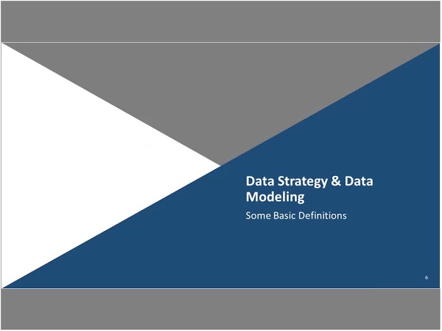 Lessons in Data Modeling Why a Data Model is an Important Part of Your Data Strategy 20160728 1800 1