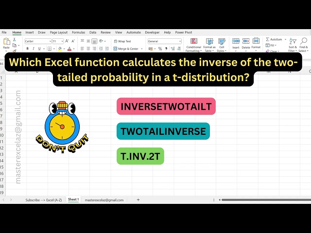 #285 - Excel formula question and answer