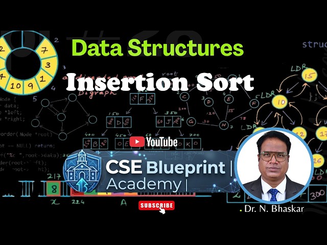 Insertion Sort | Algorithm, Dry Run, C Program & Time Complexity | Data Structures