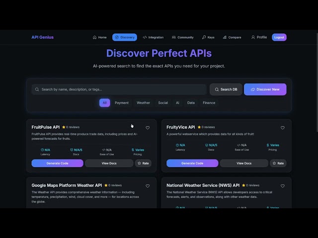 API Genius - Demo Video