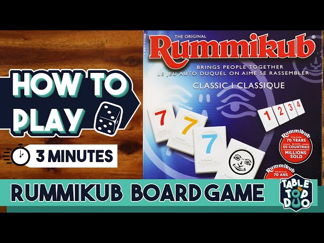 HOW TO PLAY RUMMIKUB (easy instructions Rules + Setup)