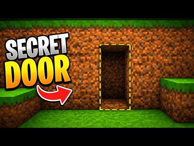 Create a Hidden Door in Minecraft (Easy Method!) – Bedrock & Java Edition!" #minecraft