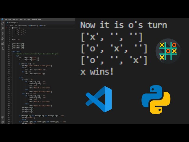 Coding TicTacToe in Python!