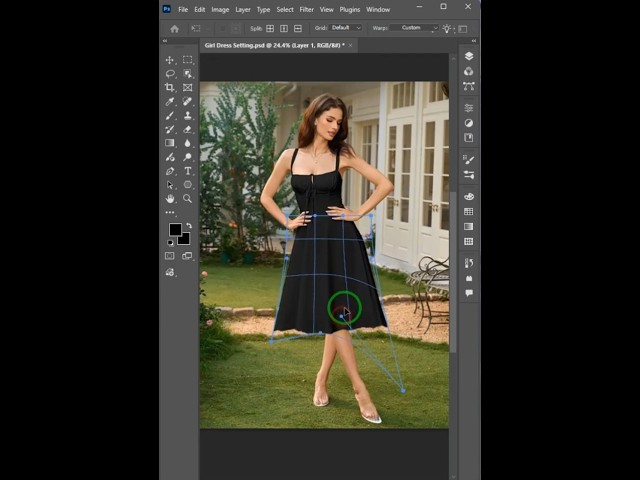 Photoshop Design Tutorial with a Short Skirt into a Long Skirt | #adobe #tutorial #photoshop