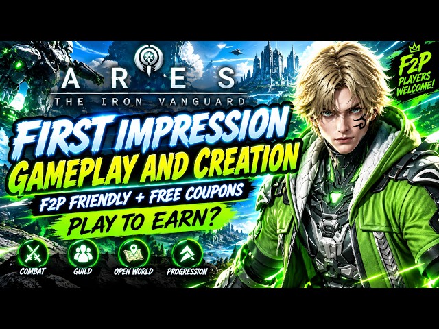 First Impression + FREE CODES | F2P & Play to Earn? | ARES: The Iron Vanguard MMORPG Gameplay 🔥