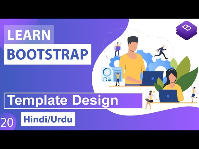 Bootstrap Responsive Template Design Tutorial in Hindi / Urdu