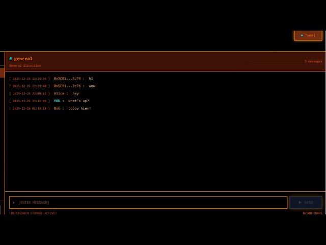 [Vibe Coding] On-Chain Chat