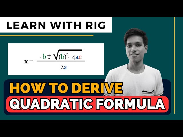 How To Derive Quadratic Formula? [ADD MATH F4 Chap 2 - Quadratic Function]