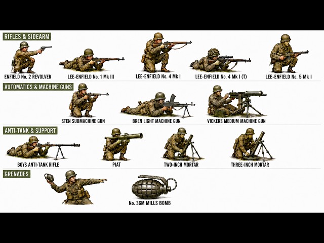 Every British Infantry Weapon of WW2 EXPLAINED