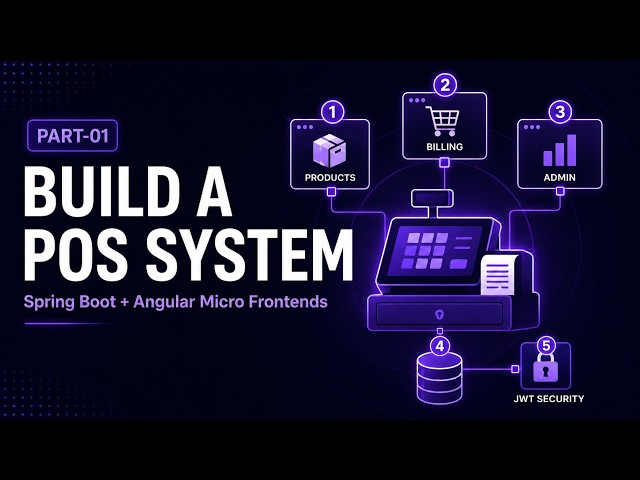 Build a Full Stack POS System - Spring Boot, Angular Micro Frontends & JWT (PART-1)