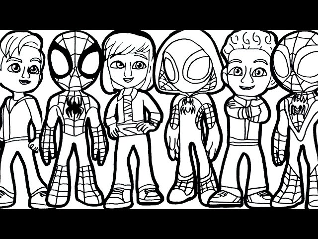 🔴🔴 Drawings of the Marvel's SPIDEY and His Amazing Friends : Compilado 7