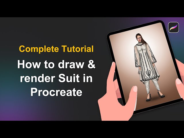 Render a simple Salwar Suit in Procreate | Digital Fashion illustrations tutorials by Sanyam Jain