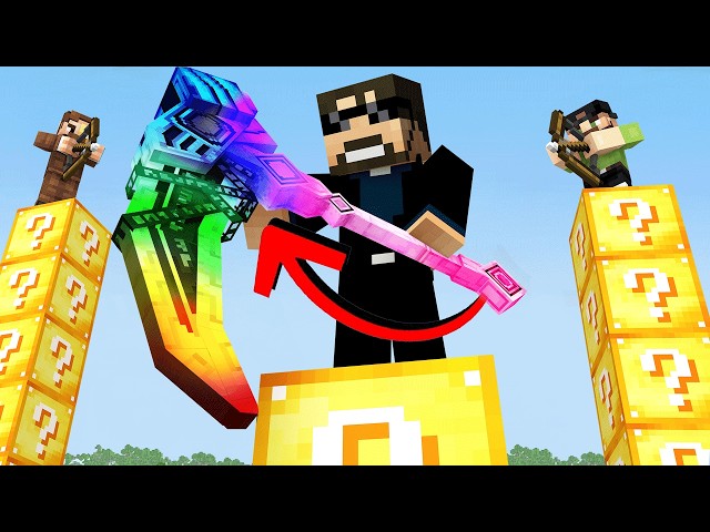 Lucky Block Pillars is HILARIOUS in Minecraft