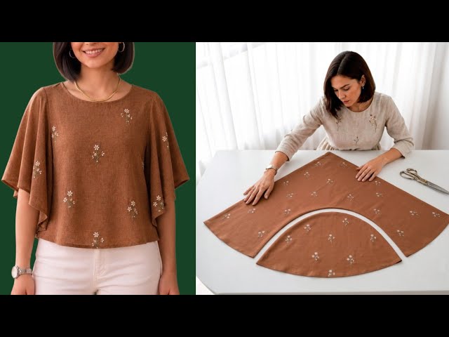 This Fabric Folding Trick Makes the Perfect Blouse
