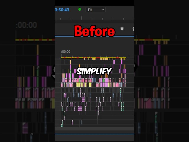 How To Simplify The Timeline in Premiere Pro