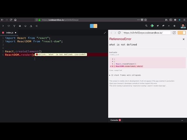 ReactDOM.render and React.createElement | Essential React