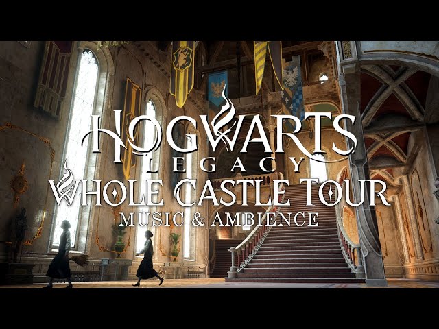 Hogwarts Legacy - Whole Castle Tour - Calming Harry Potter Music & Fall Ambience
