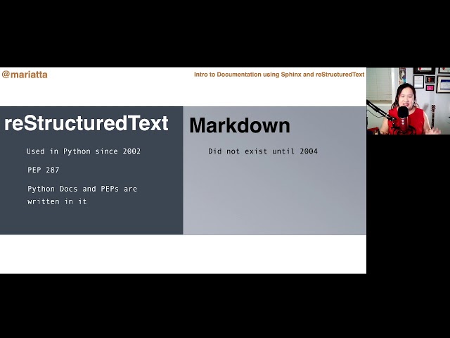 Mariatta Wijaya - Introduction to Sphinx Docs and reStructuredText - Pyninsula #28