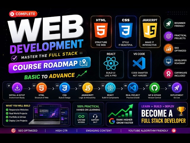 How to Become a Web Developer in 2026 | Complete Roadmap | Urdu/Hindi #coding #urdu #hindi #webdev