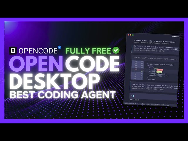 OpenCode Desktop: BEST AI Coding Agent Ever + FULLY FREE! BYE Gemini CLI & ClaudeCode! (Opensource)
