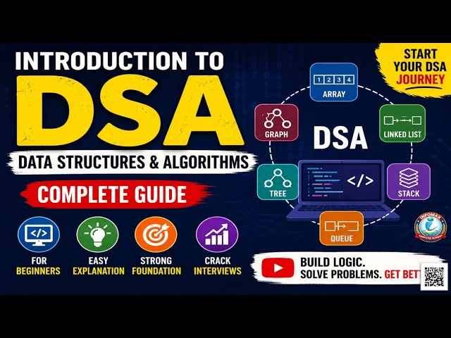Introduction to Data Structures and Algorithms (DSA) | DSA Basics for Beginners | Complete Guide
