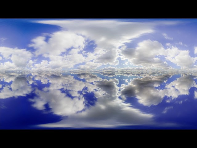 Timelapse Sky Clouds VR 360 8K 3D  Day footage footage