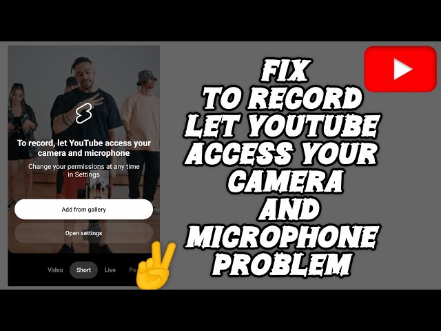 Fix 'To record, let YouTube access your camera and microphone' Problem || TECH SOLUTIONS BAR